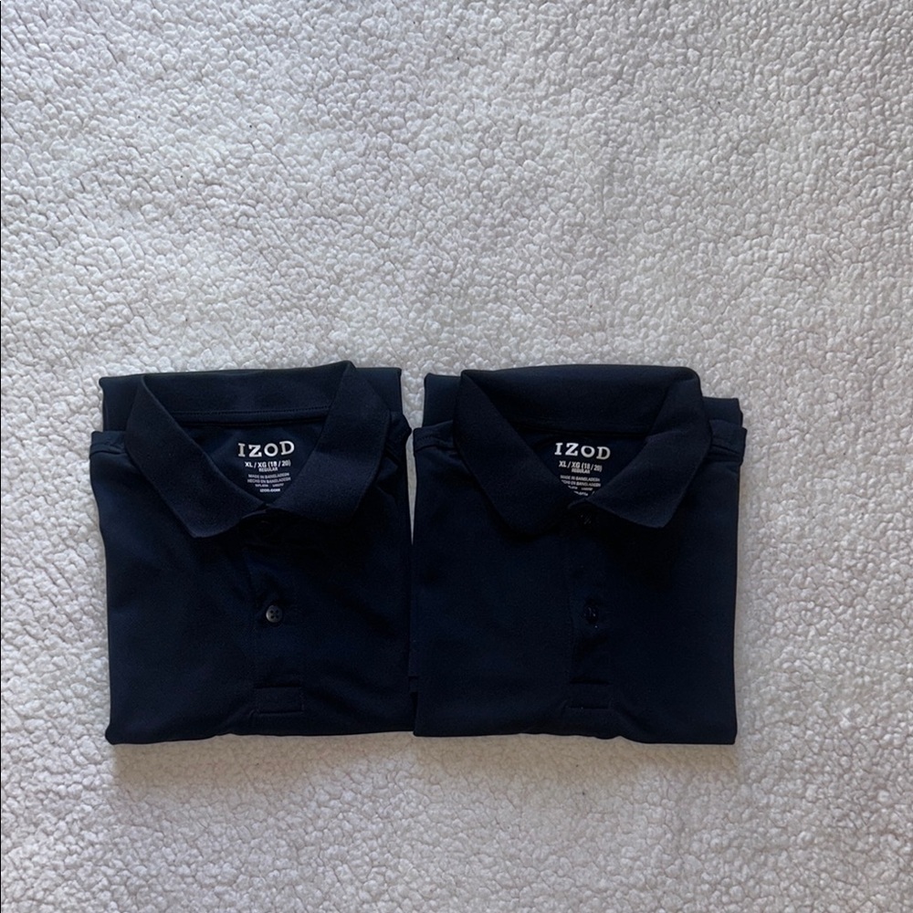 Izod Kids Dark Blue Polo Shirt Set 2 pieces color Navy Blue
